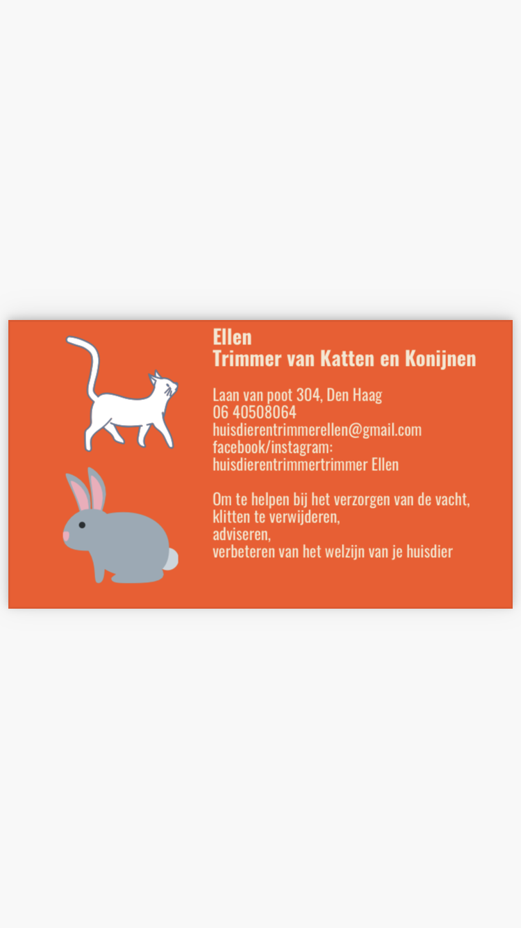 Huisdierentrimmer Ellen